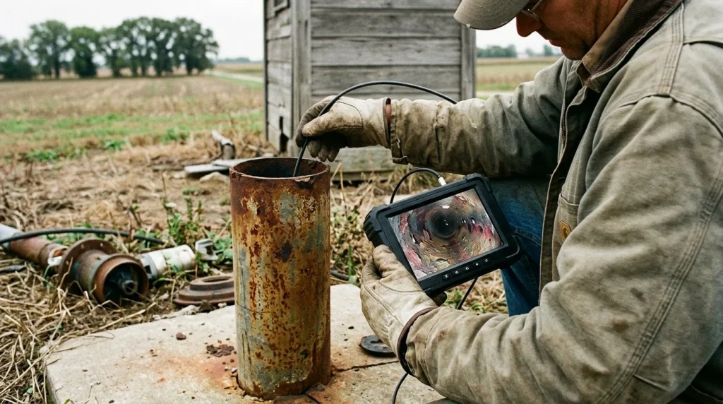 signs of corrosion in well casing